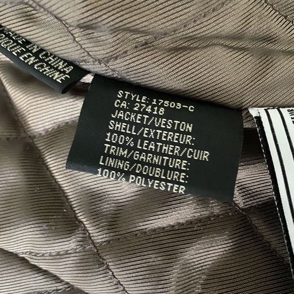 genuine leather jacket • brown - Picture 5 of 5